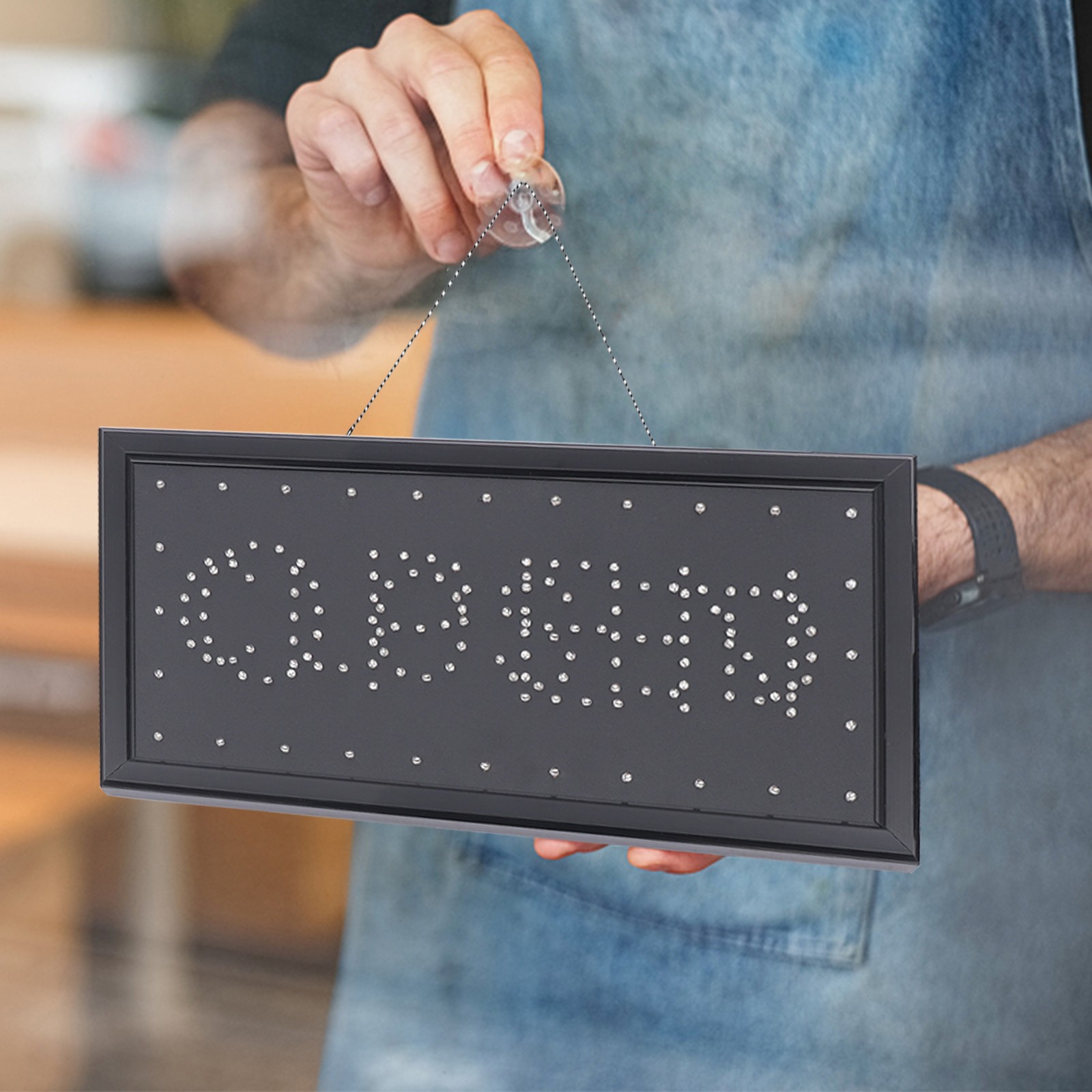 2In1 Bright LED Business Open Closed Sign Display Neon Board For Store Bar Shop