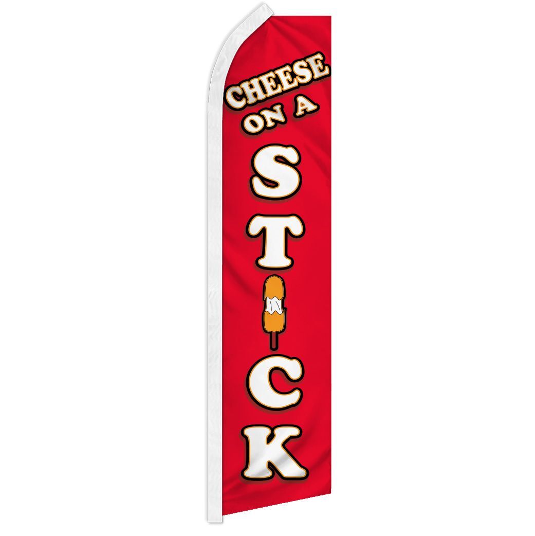CHEESE ON A STICK advertising super flag polyester banner *POLE NOT INCLUDED*