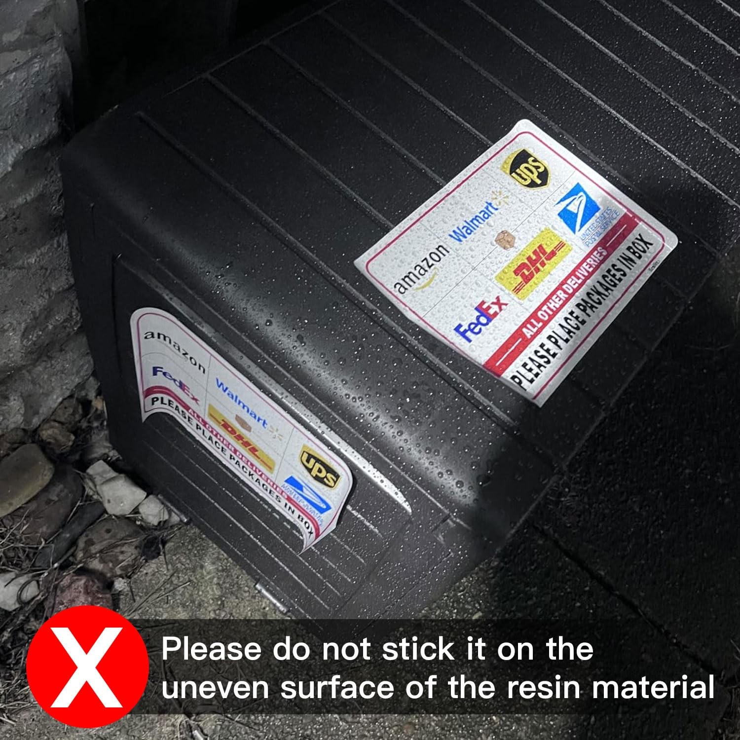 Please Leave Packages in Box Sign, Delivery Signs for Packages 4 Pack