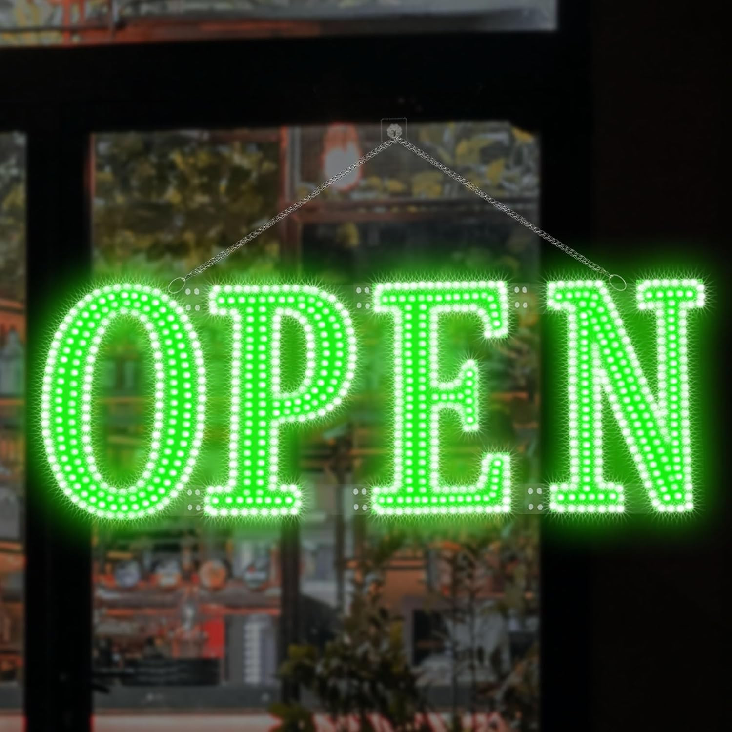 Led Open Signs for Business 30X10In Big Open Sign Led W/Remote Control Window Wa