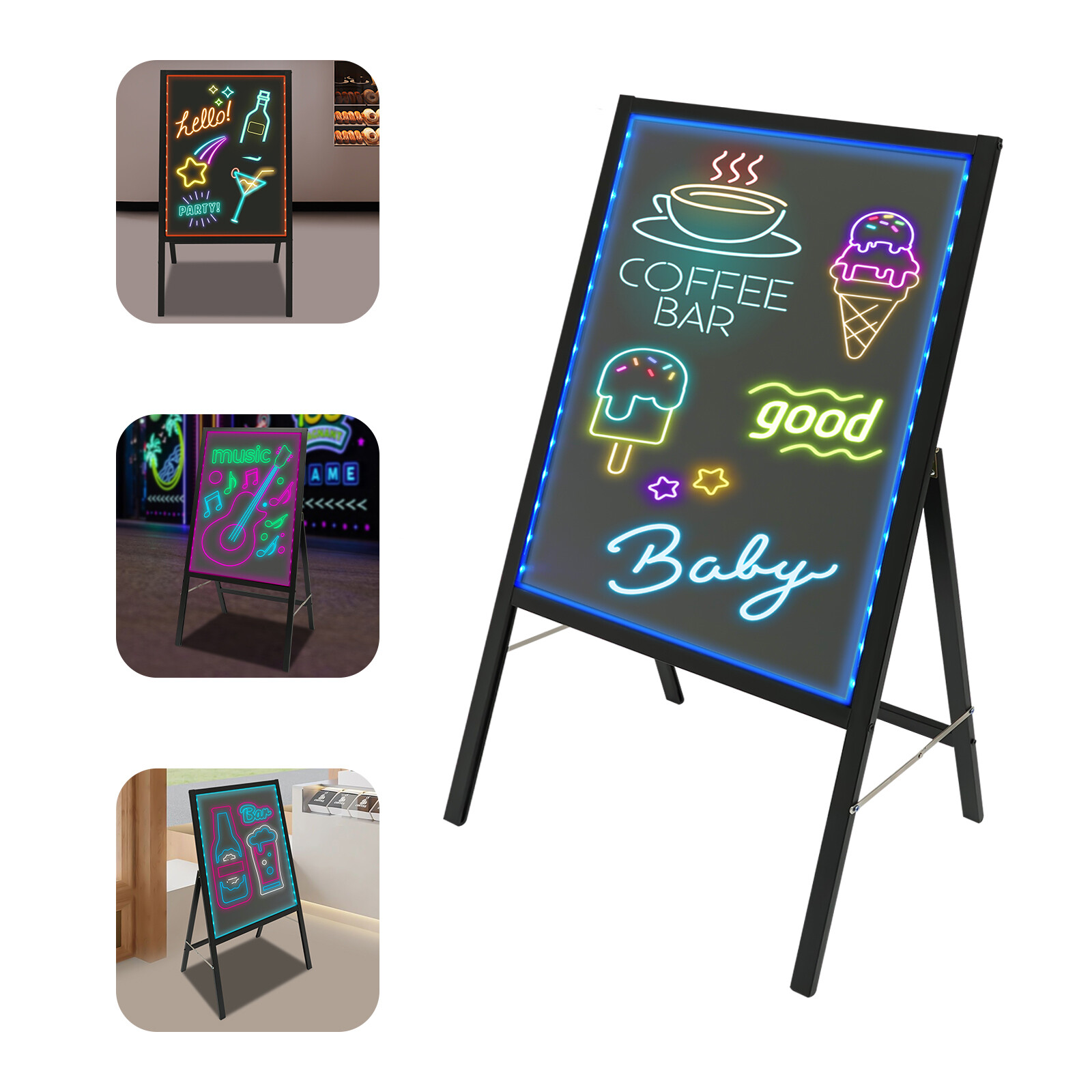 LED Message Writing Board with Remote Control – Customizable Display for Events