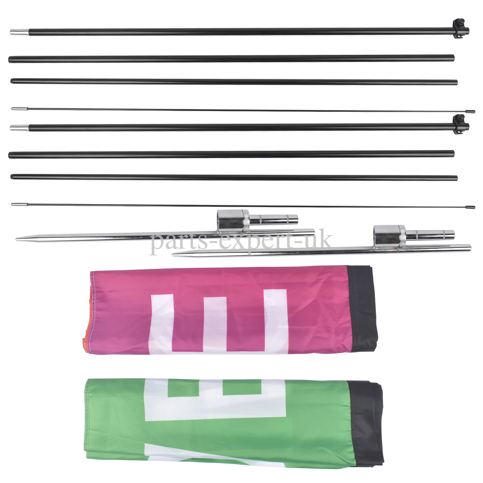 Open Feather Flags with Pole Kit, Advertising Flags for Business 2/3/4 Pack