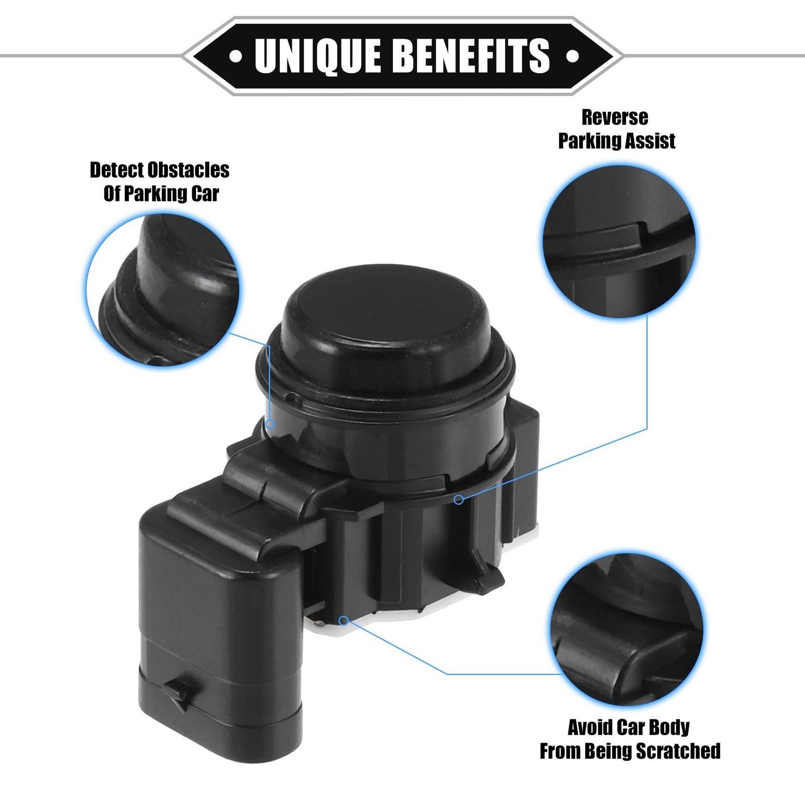 4 Pcs PDC Reverse Parking Assist Sensor Compatible for Dodge Durango 2018-202…