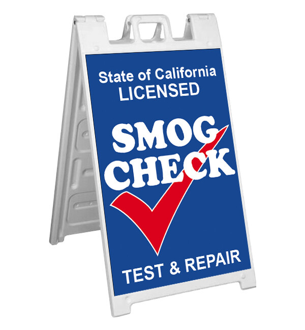 Signicade A-Frame Sidewalk Pavement Sign – SMOG CHECK TEST & REPAIR bb