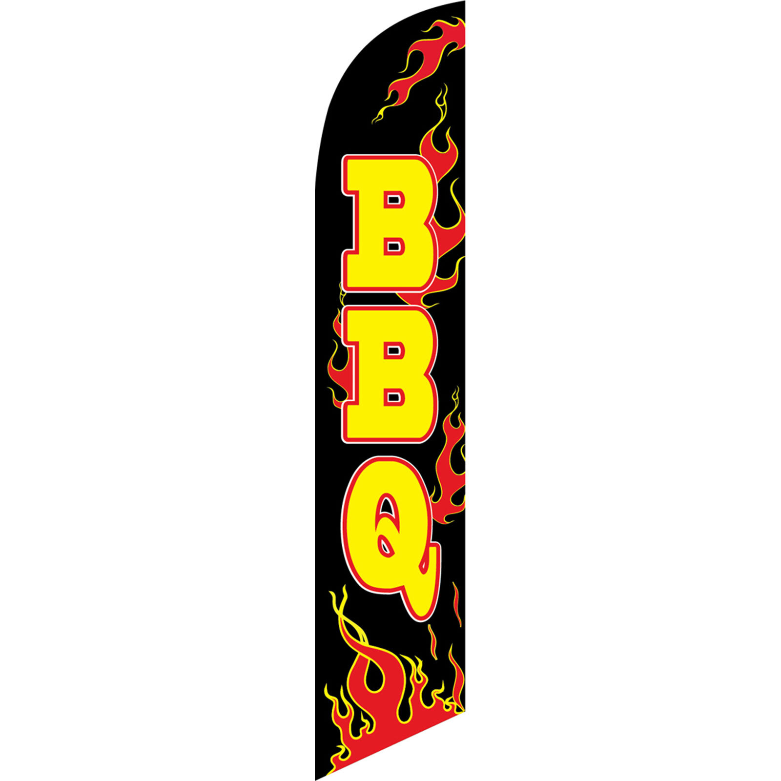 BBQ Flames 3 ft X 11 1/2 ft Swooper Flag