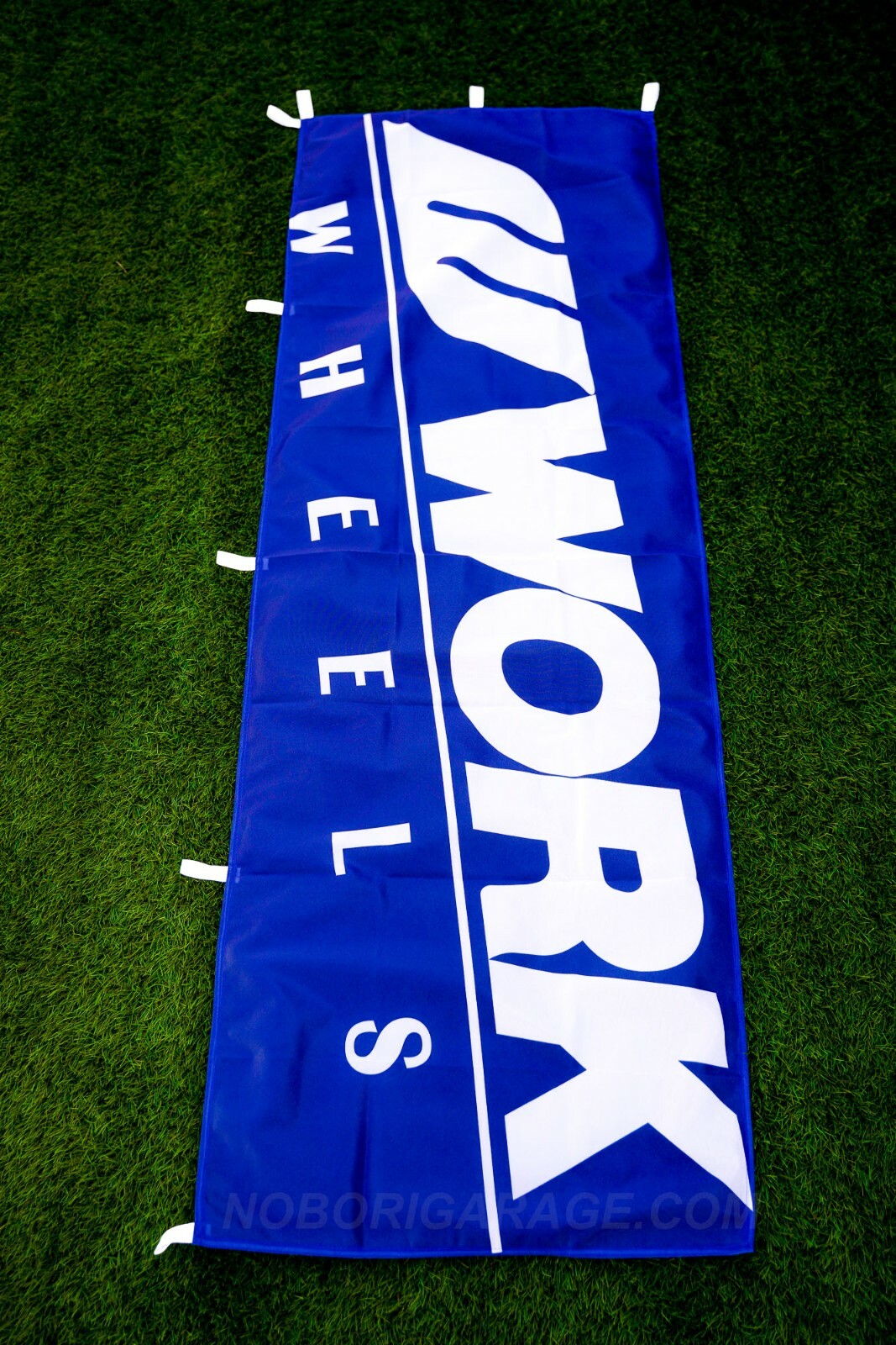 Work Wheels Japan Blue Nobori Banner Flag Garage Sign JDM