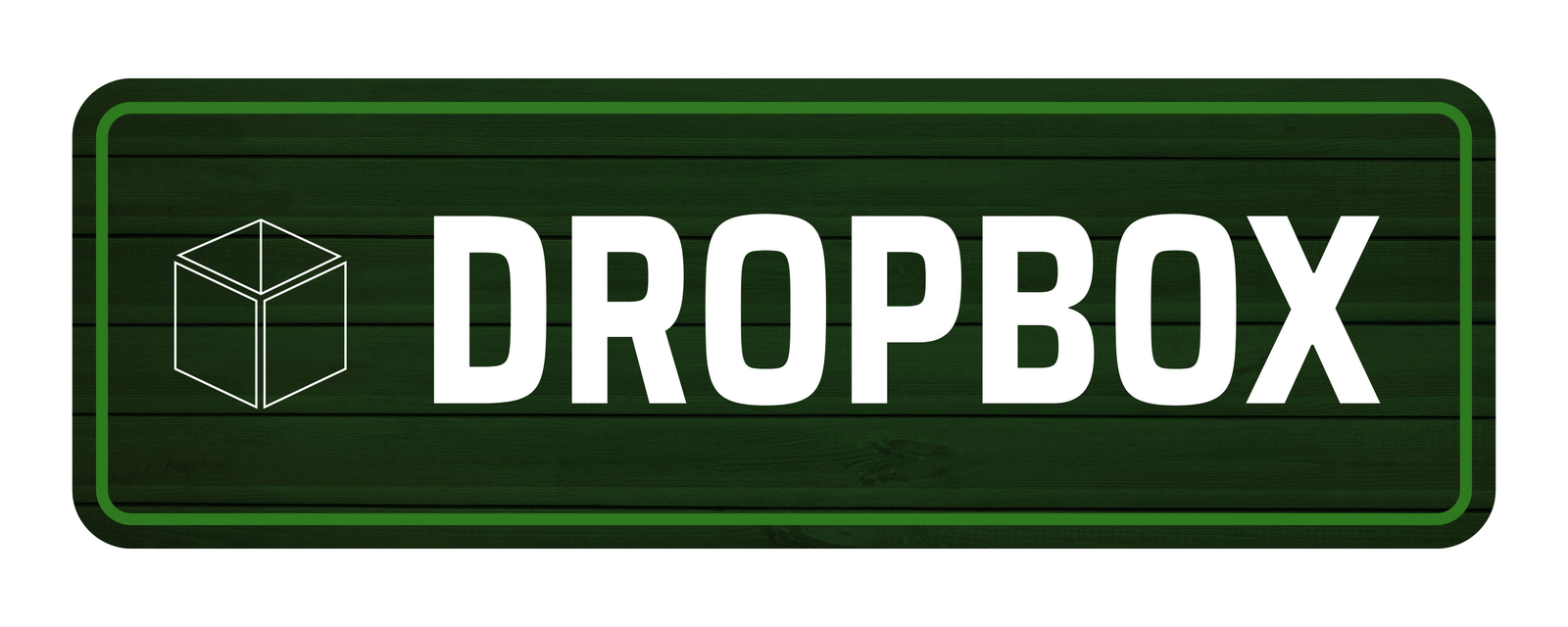 Standard Plus Dropbox Door or Wall Sign | Office & Home Signage