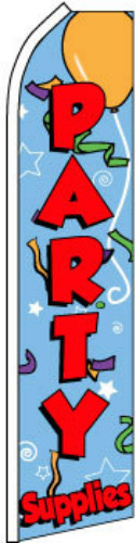 PARTY SUPPLIES advertising super flag swooper banner business sign decor supply