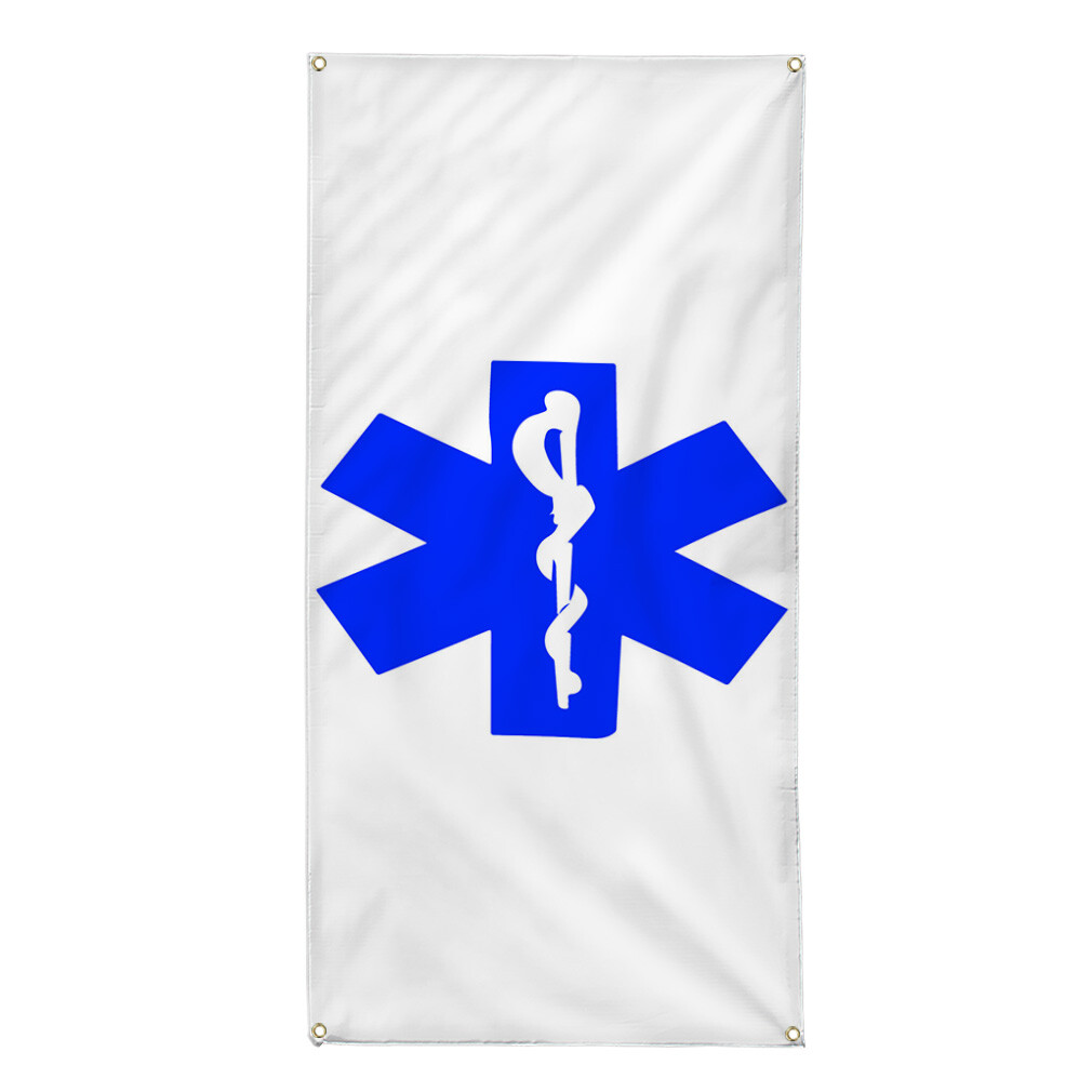 Vertical Vinyl Banner Multiple Sizes Paramedic Support Lifestyle Outdoor