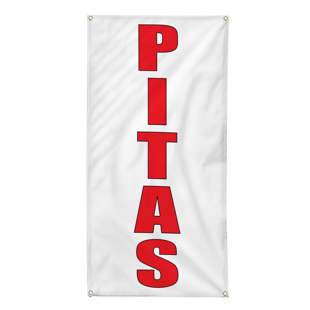 Vertical Vinyl Banner Multiple Sizes Pitas D Weatherproof Industrial Yard Signs