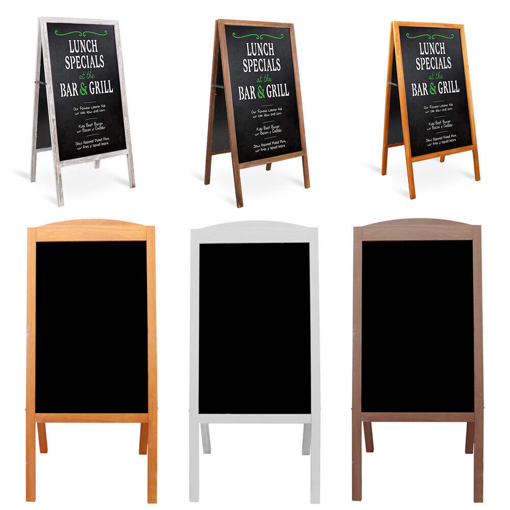 Sturdy Floor Standing A-Board Frame Pavement Sign Shop Home Chalkboard Display