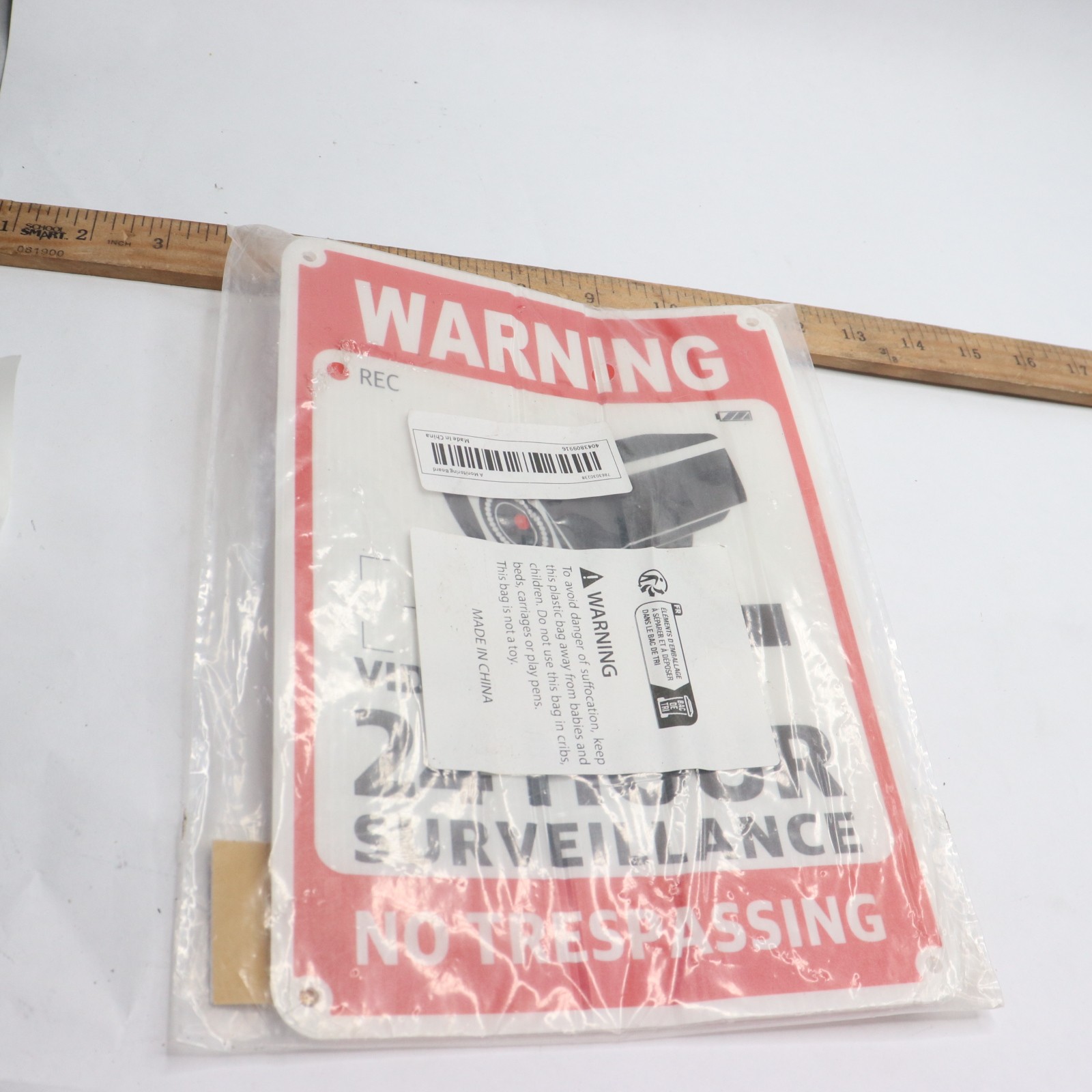 24 Hour Video Surveillance No Trespassing Sign Aluminum 14″ x 10″