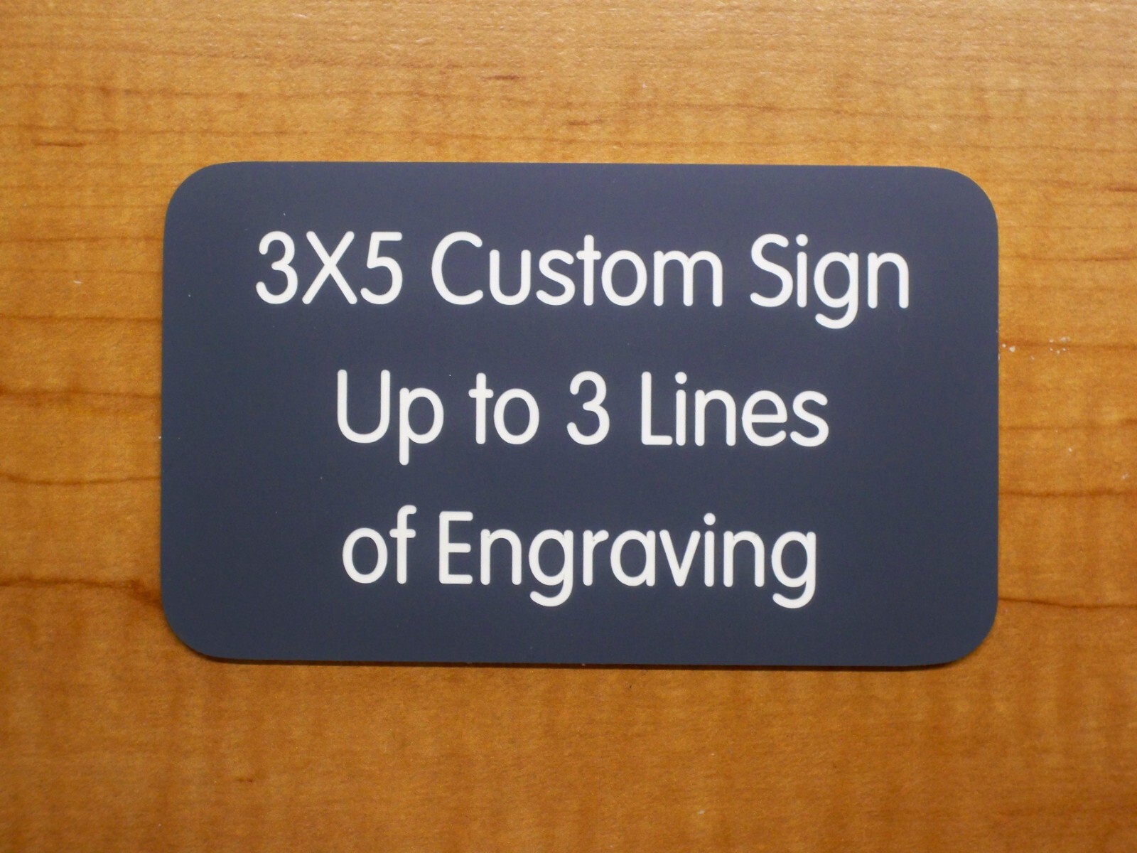 Custom Engraved 3×5 Gray Business Suite Sign Home Office Small Wall Door Plaque