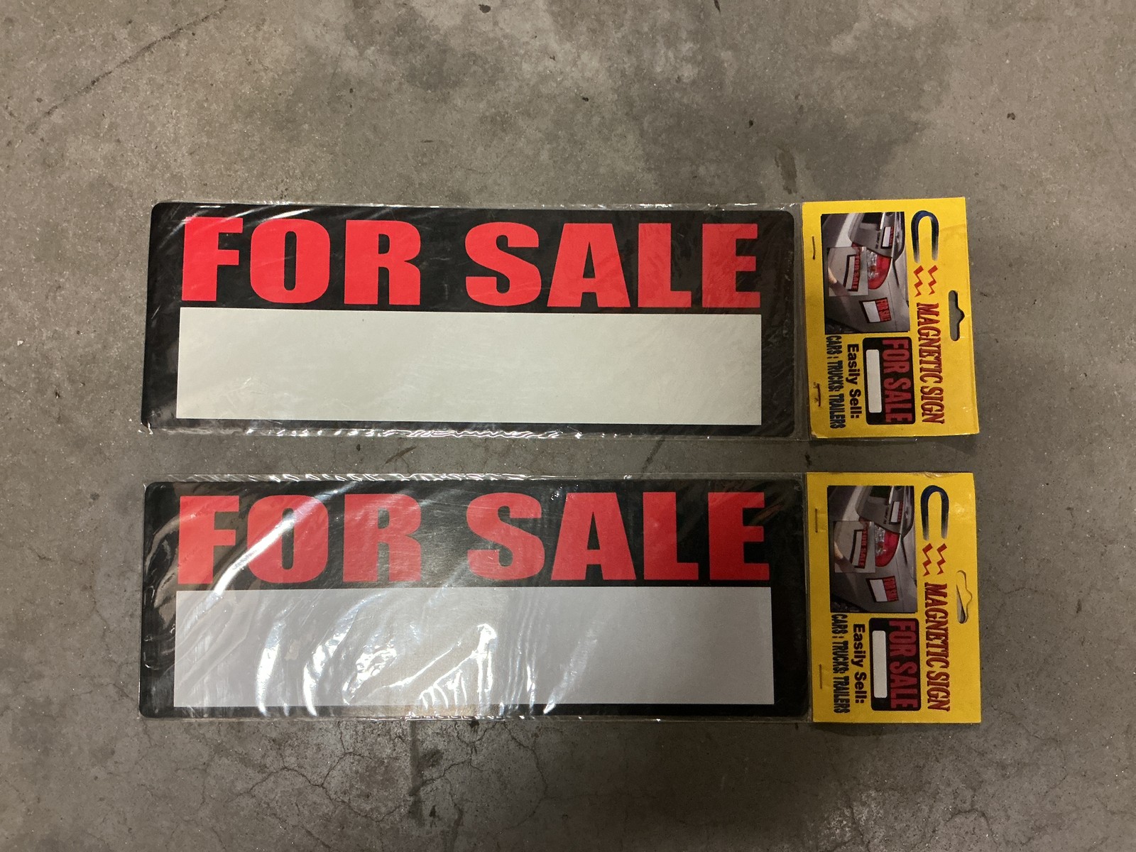 2 Magnetic Flexible “For Sale” Signs 14” X 5”