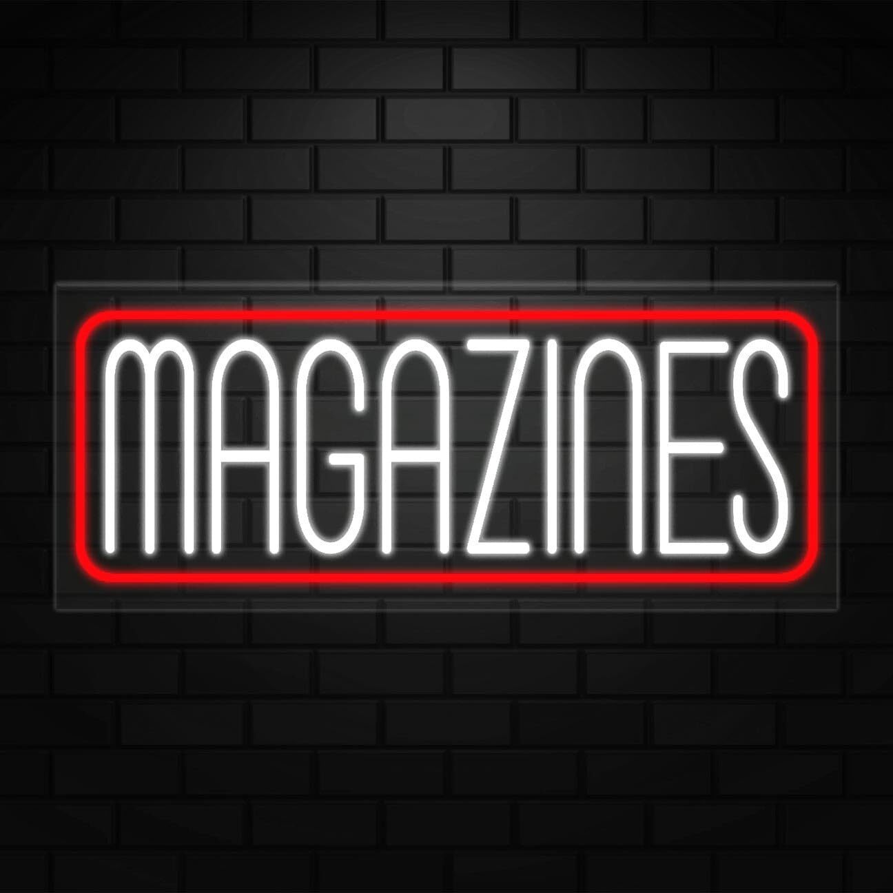 Magazines Neon Sign for Retail Displays | LED Flex Neon | 32″W x 13″H x 1″D
