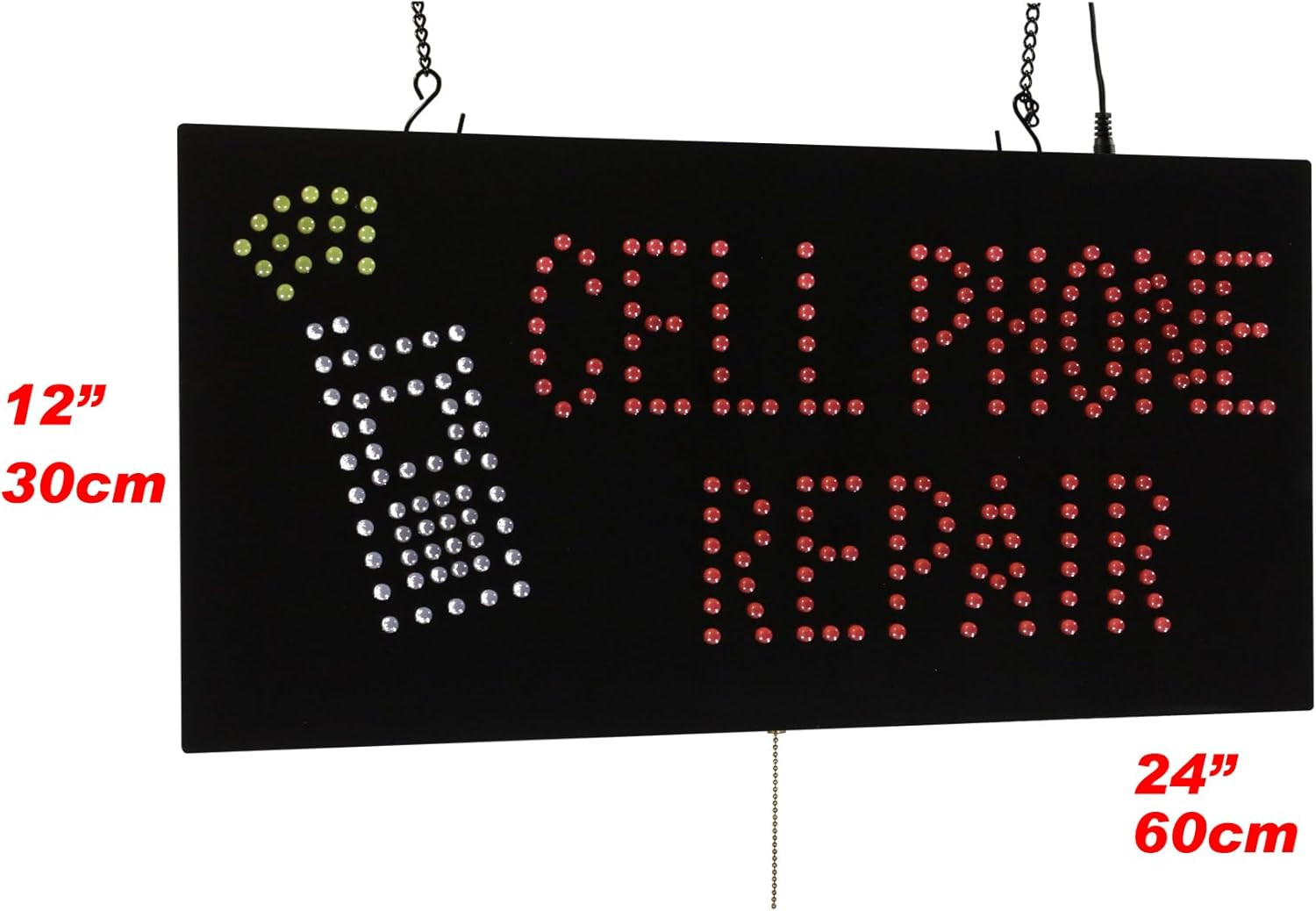 Cell Phone Repair Sign, 24″X12″, 60X30Cm, , LED, Neon, Florescent, Signage, Sign