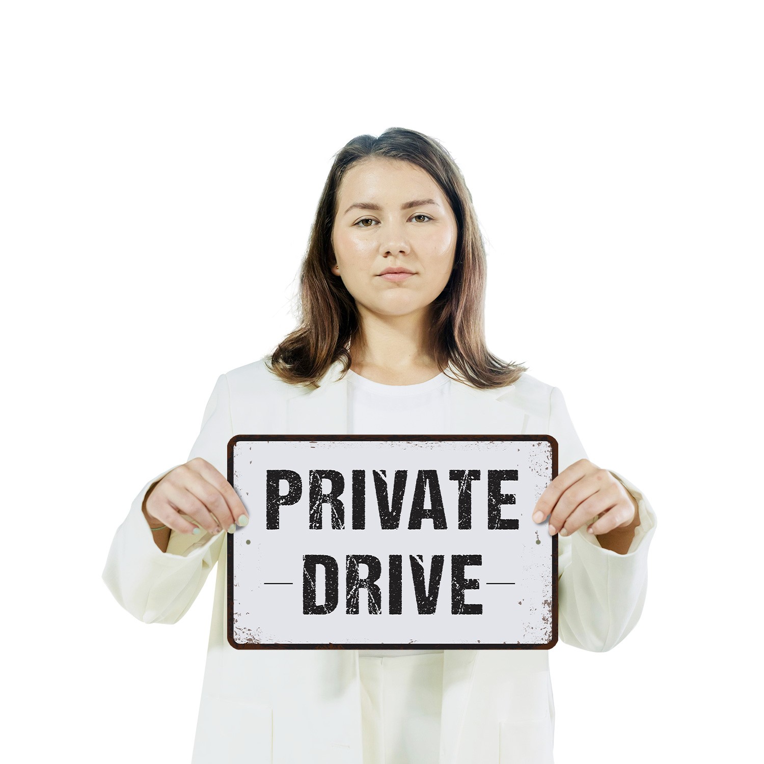 Private Drive No Turn Around Sign No U Turns No Loitering Perfect for Driveways