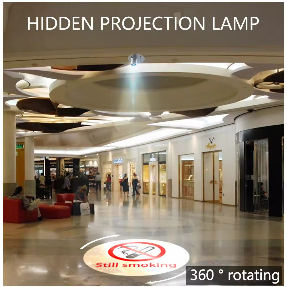110W Recessed Gobo Projector Multi-color Free Custom Logo Advertising LED Signs