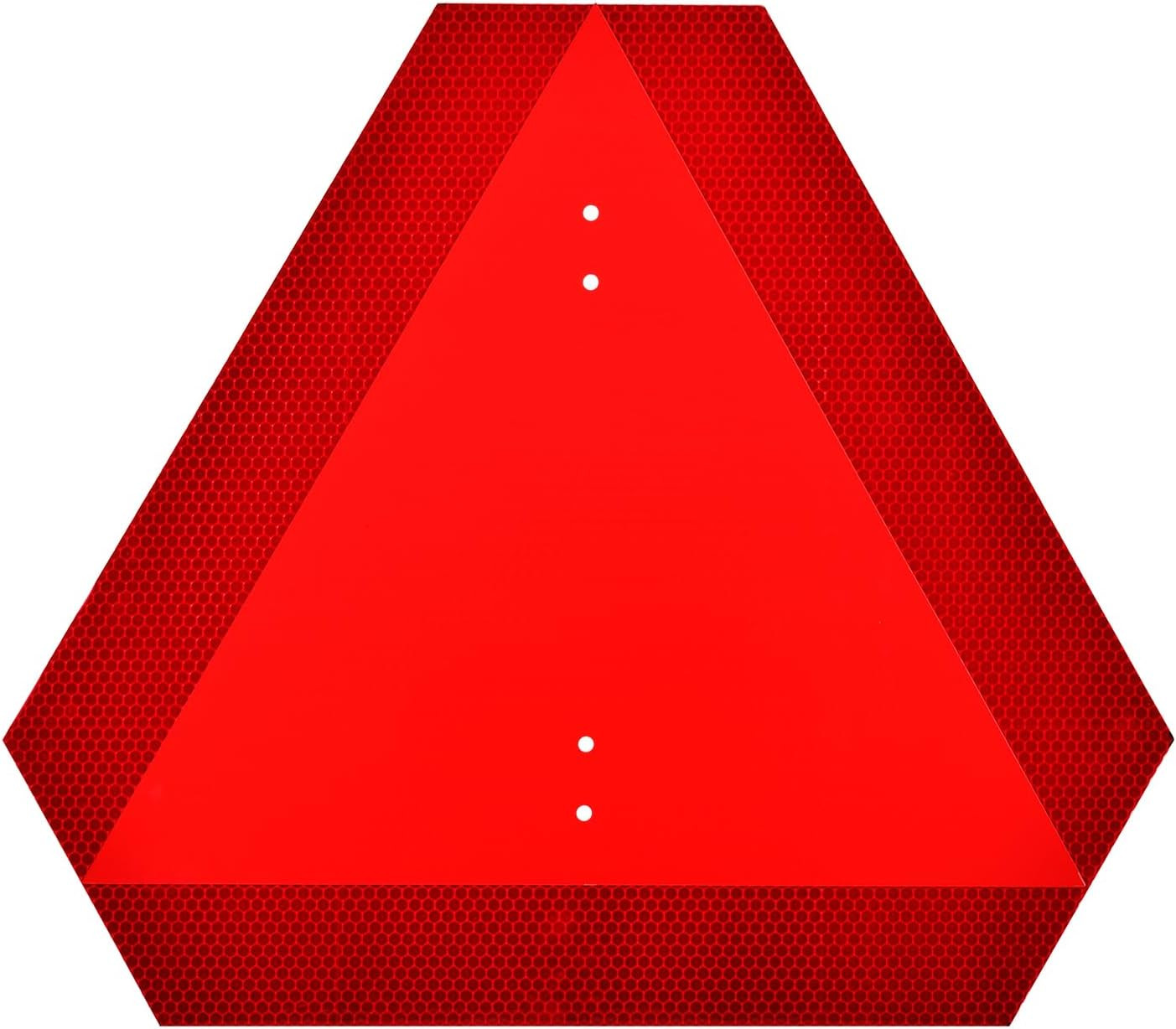 Reflective Slow Moving Vehicle Triangle Sign Aluminum Safety Tractor Cart