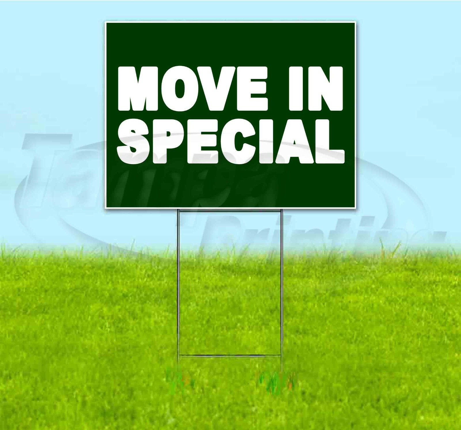 MOVE IN SPECIAL 18×24 Yard Sign WITH STAKE Corrugated Bandit USA BUSINESS DEALS