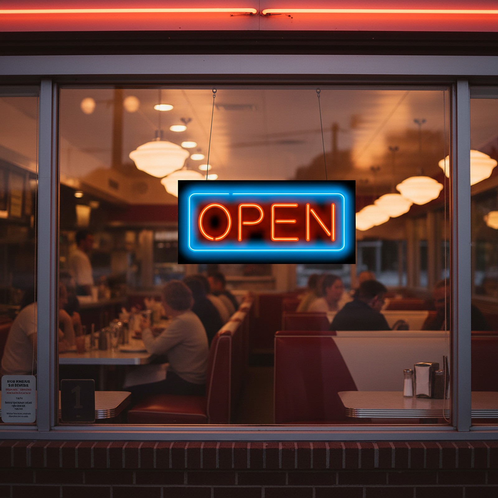 Open Neon Sign REAL Neon Window Sign Ready for Immediate Shipment