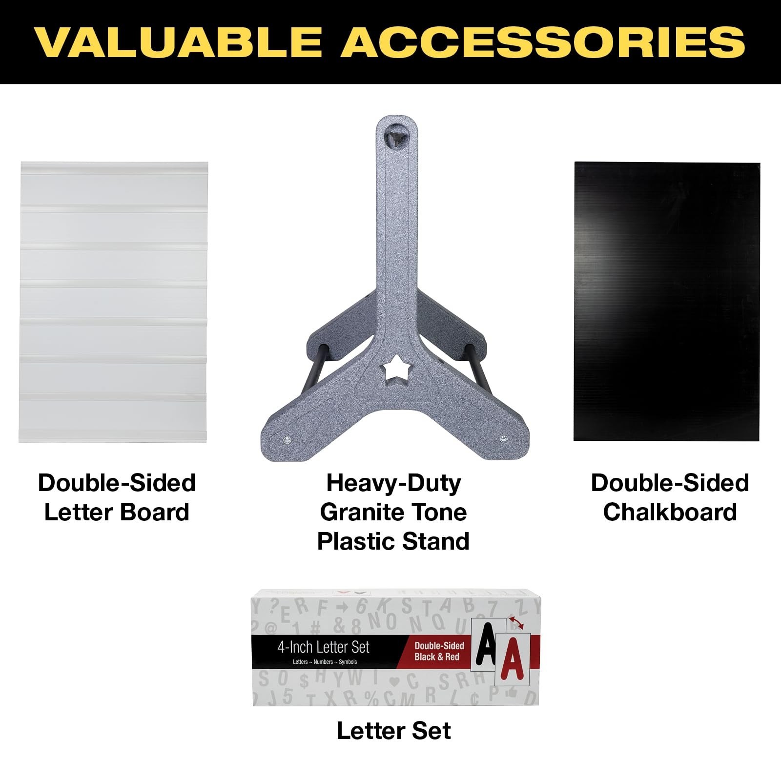 EXCELLO GLOBAL PRODUCTS, Swinging Changeable Message Sidewalk Sign: 24″ x 36″…