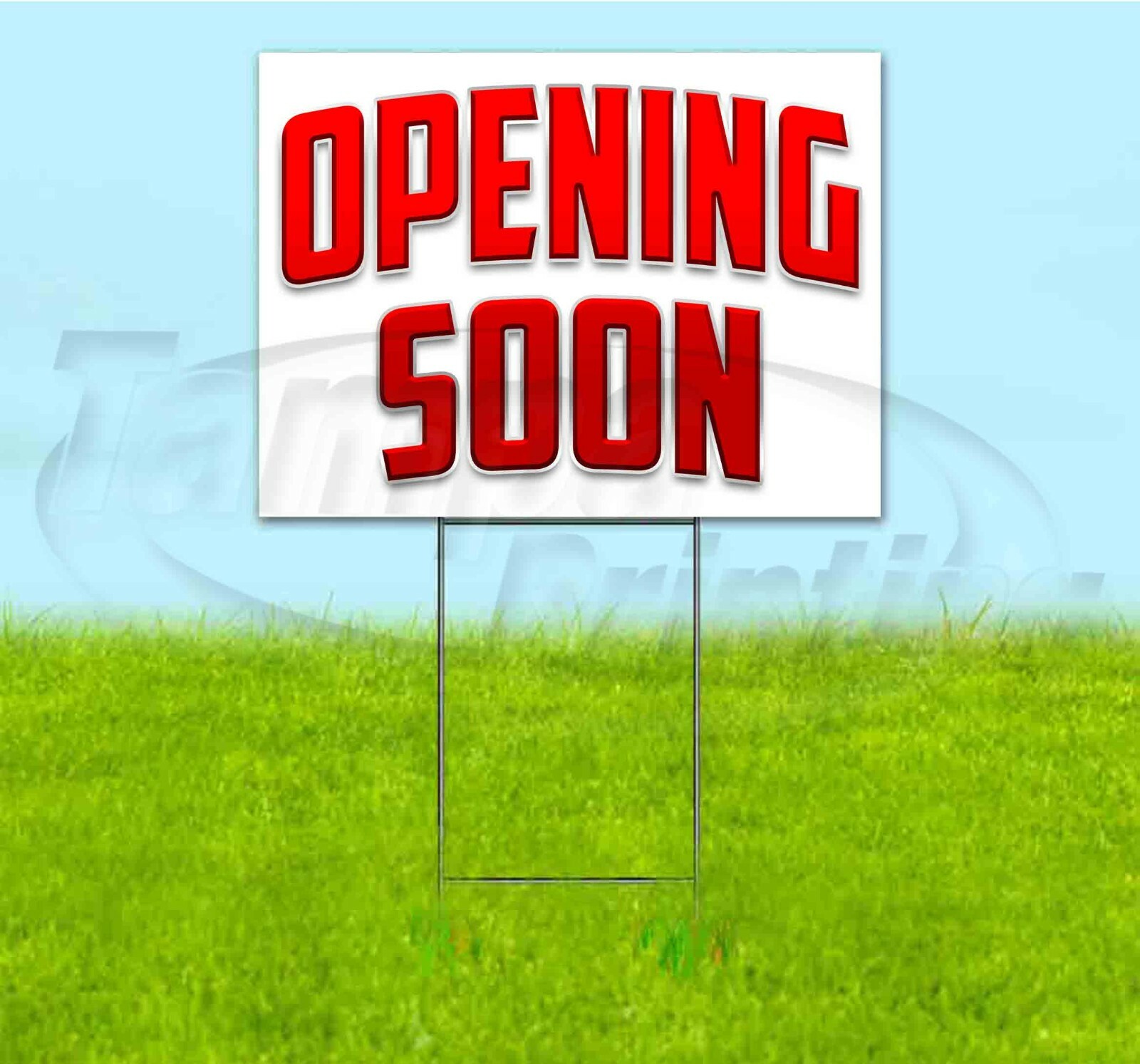 OPENING SOON 18×24 Yard Sign WITH STAKE Corrugated Bandit USA BUSINESS