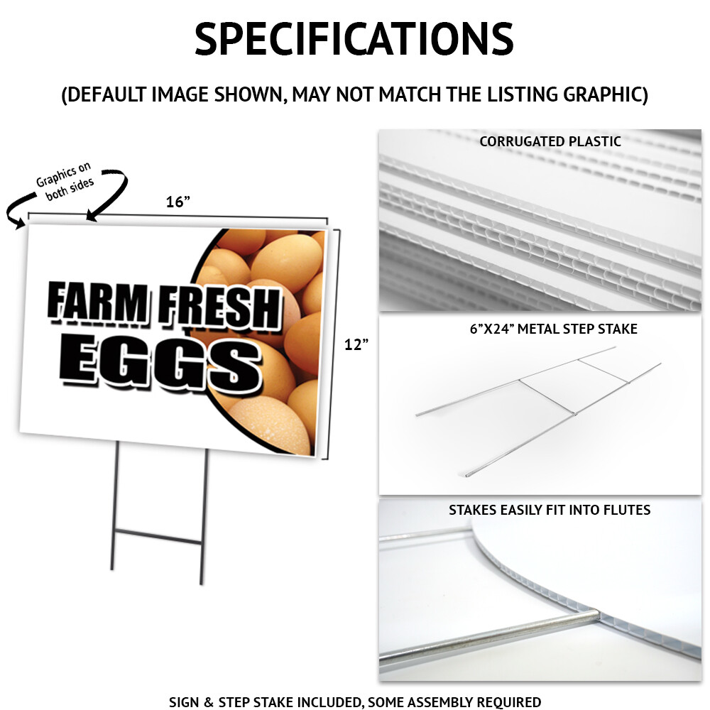 Bananas Yard Sign & Stake outdoor plastic coroplast window