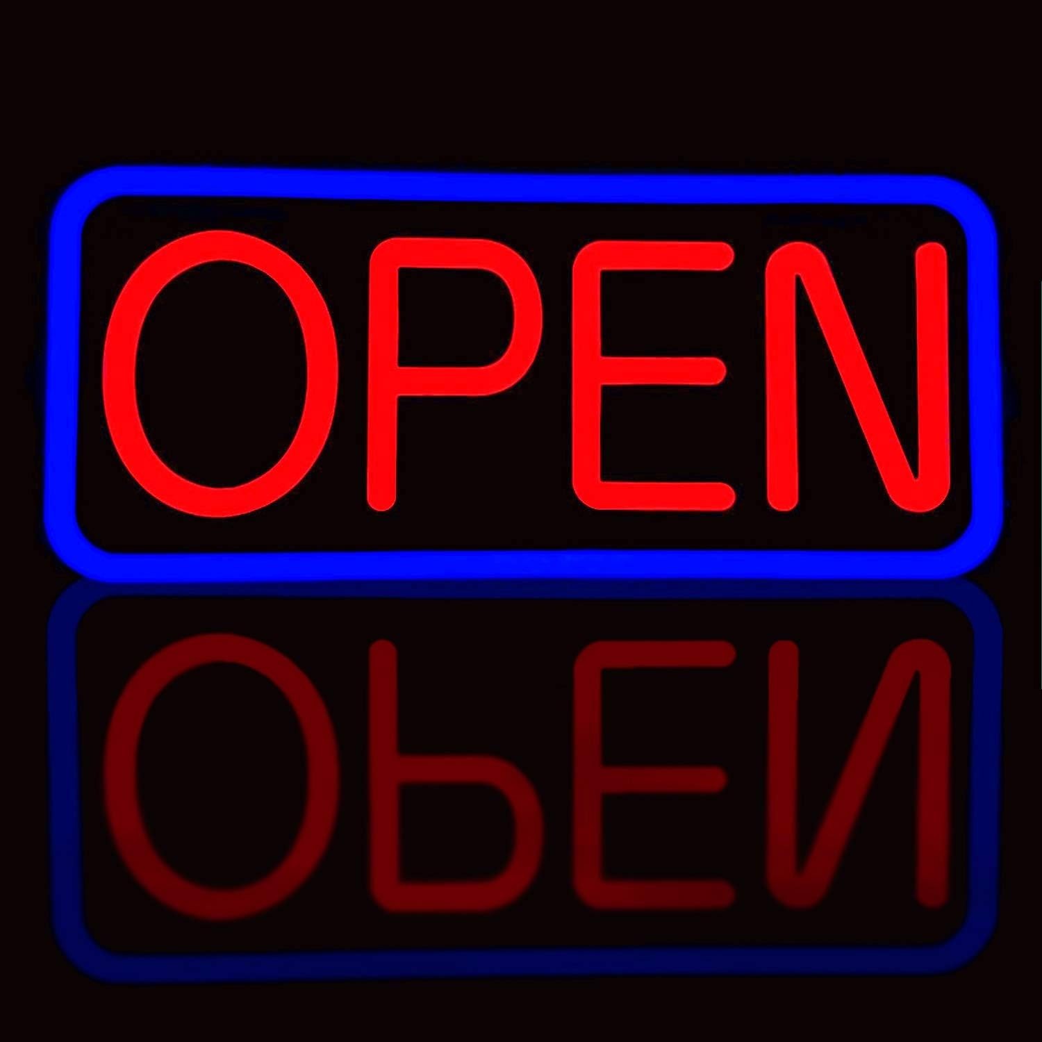 Large LED Open Sign 21″ Neon Light Bright for Restaurant Bar Store Shop Business