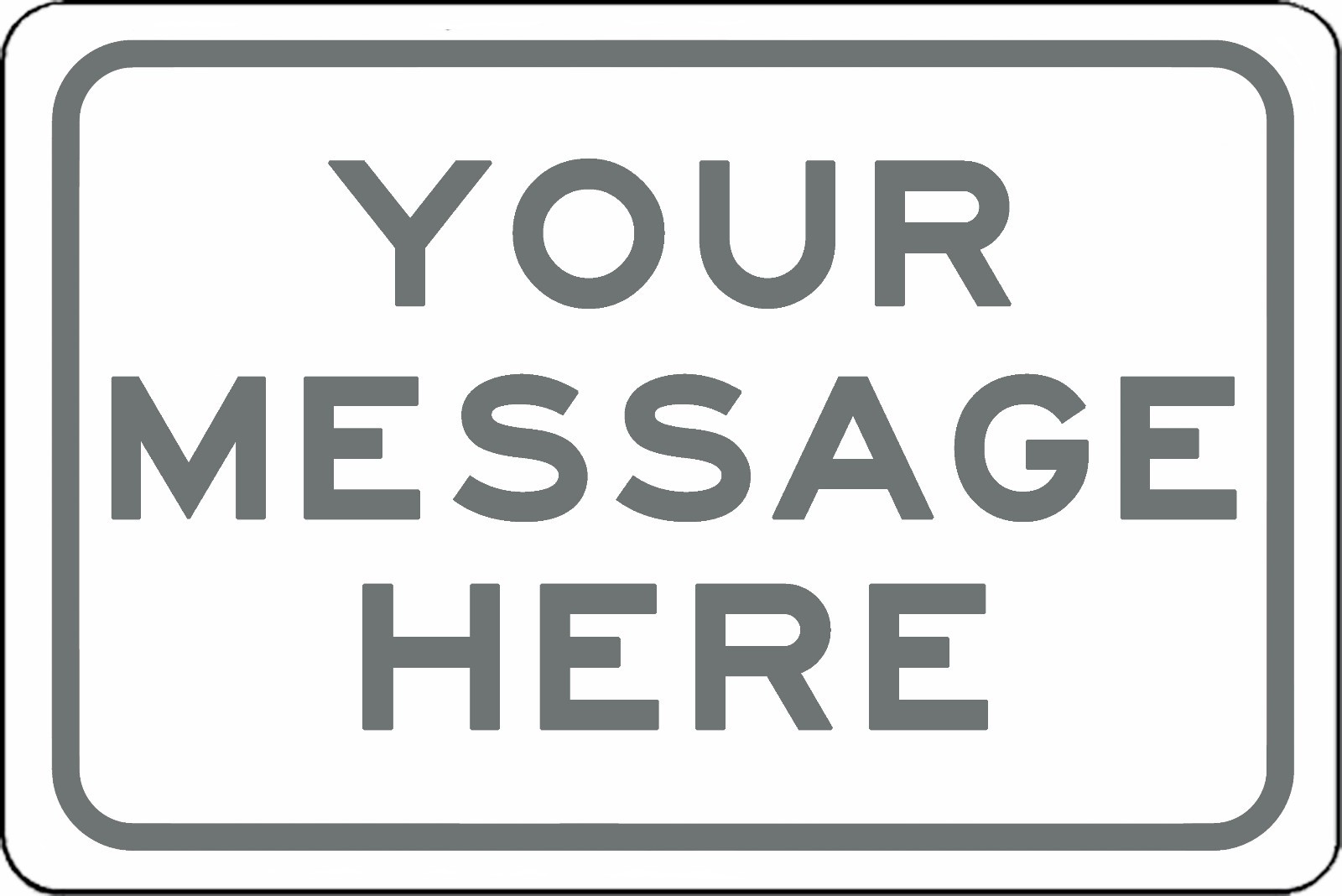 New Custom Sign With Your Text Personalized 12″ x 8″ Aluminum Sign Will Not Rust
