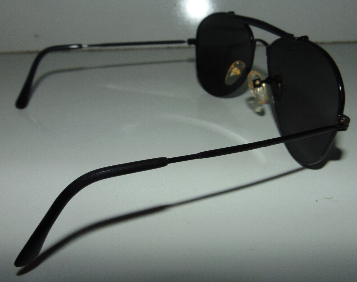 Vintage BLACK Aviator 1980’s Sunglasses Made In Taiwan 80s Glasses NEW