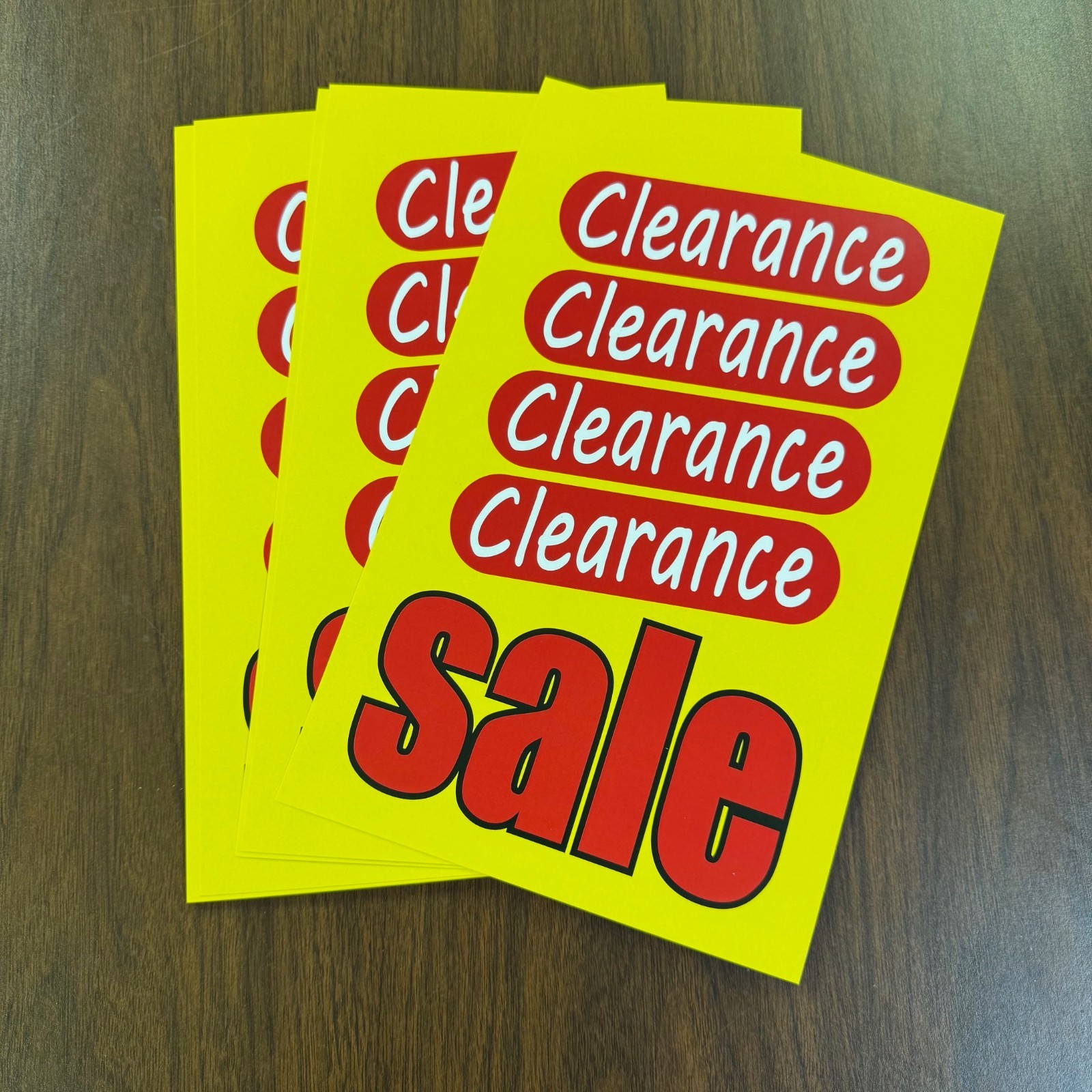 Clearance Sale Price Signs for Retail Displays -11″h x 7″w 10 pieces