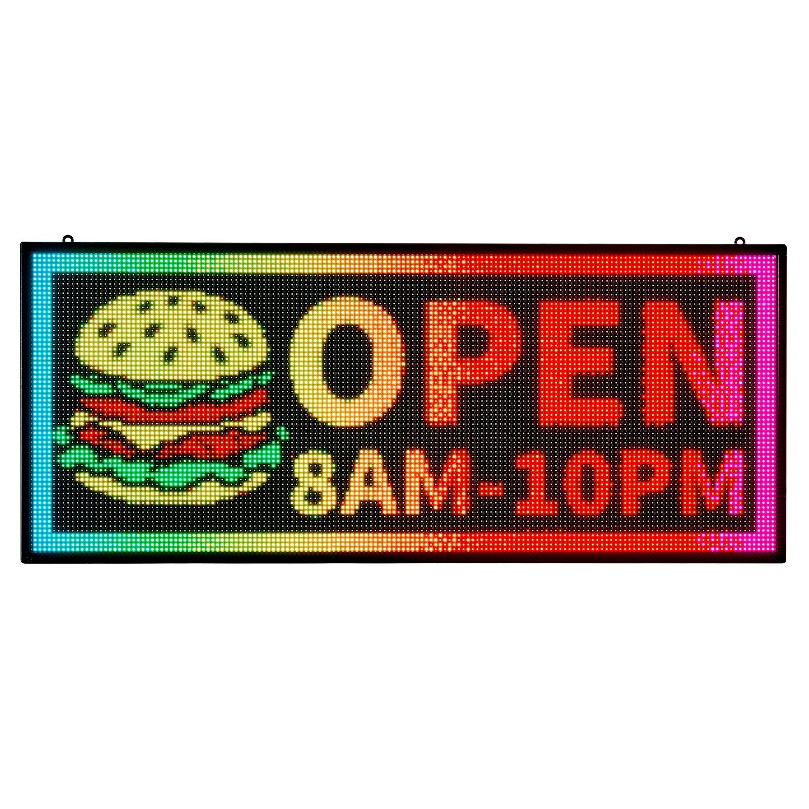 Outdoor LED Shop Sign, IP65, Aluminum Frame, Bluetooth