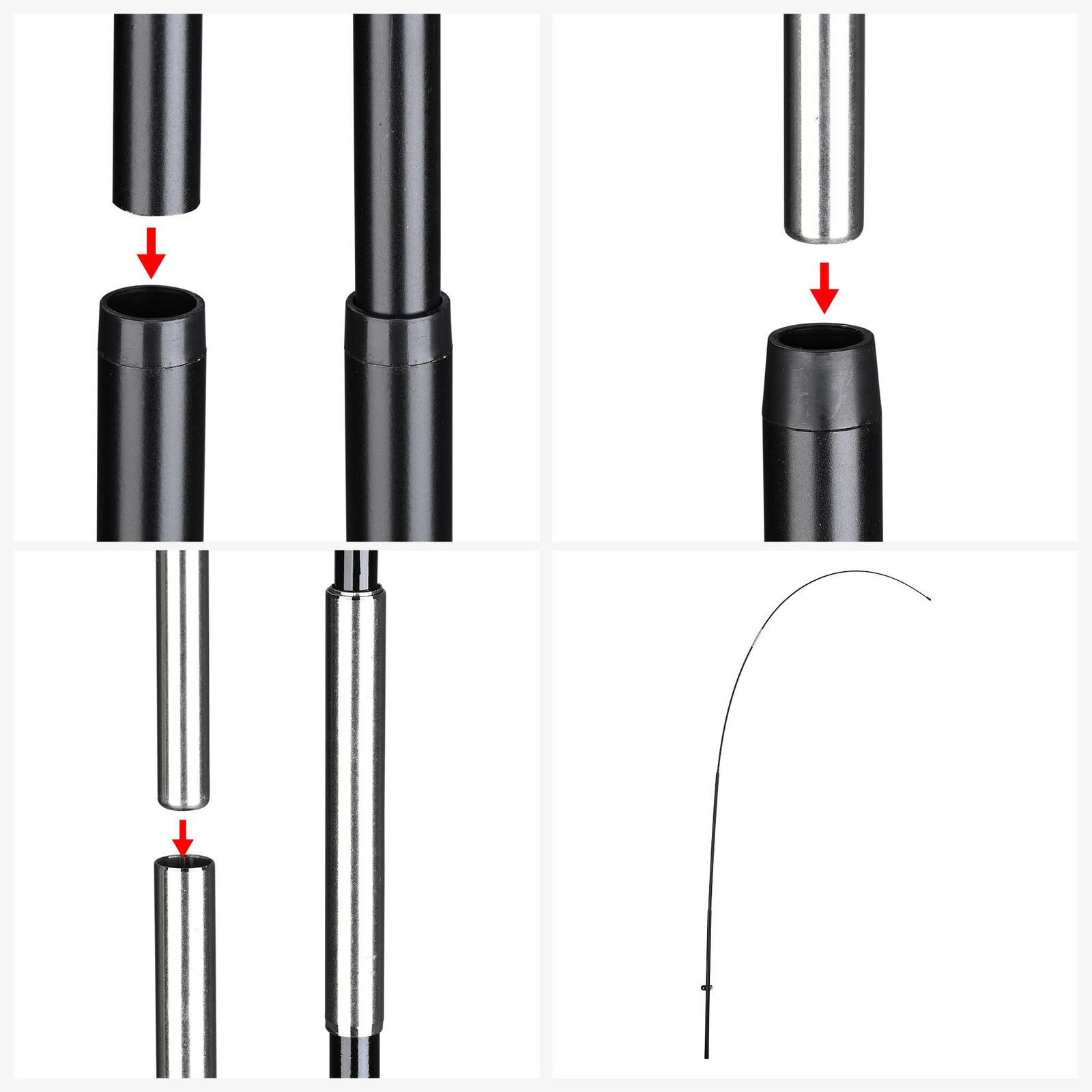 InstaHibit 10 Pack 9ft Teardrop Feather Flag Pole Kit w/ Cross Base & Water Bag
