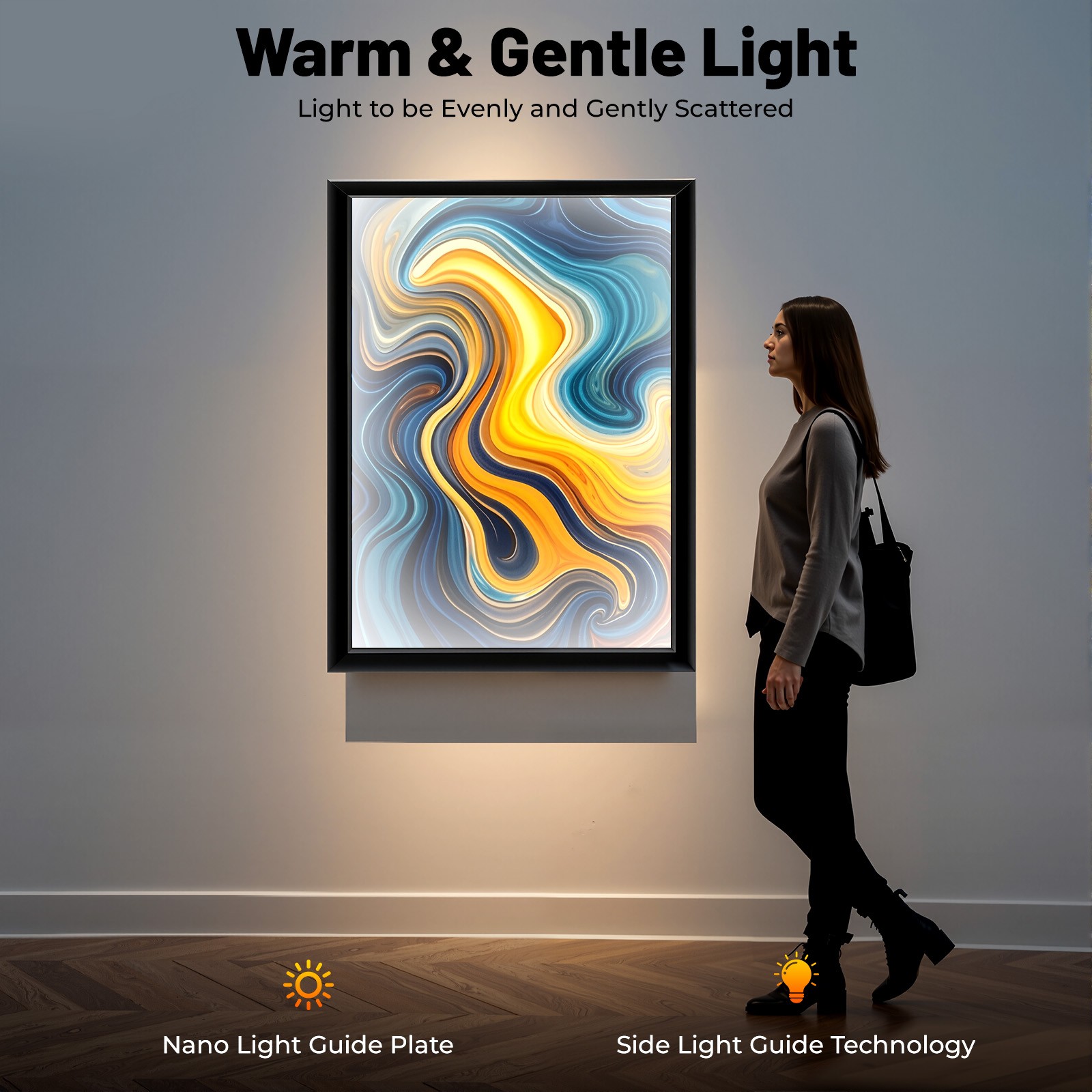 LED Light Box Movie Poster Display 23.6×35.8″ Advertising Frame Store Wall Mount