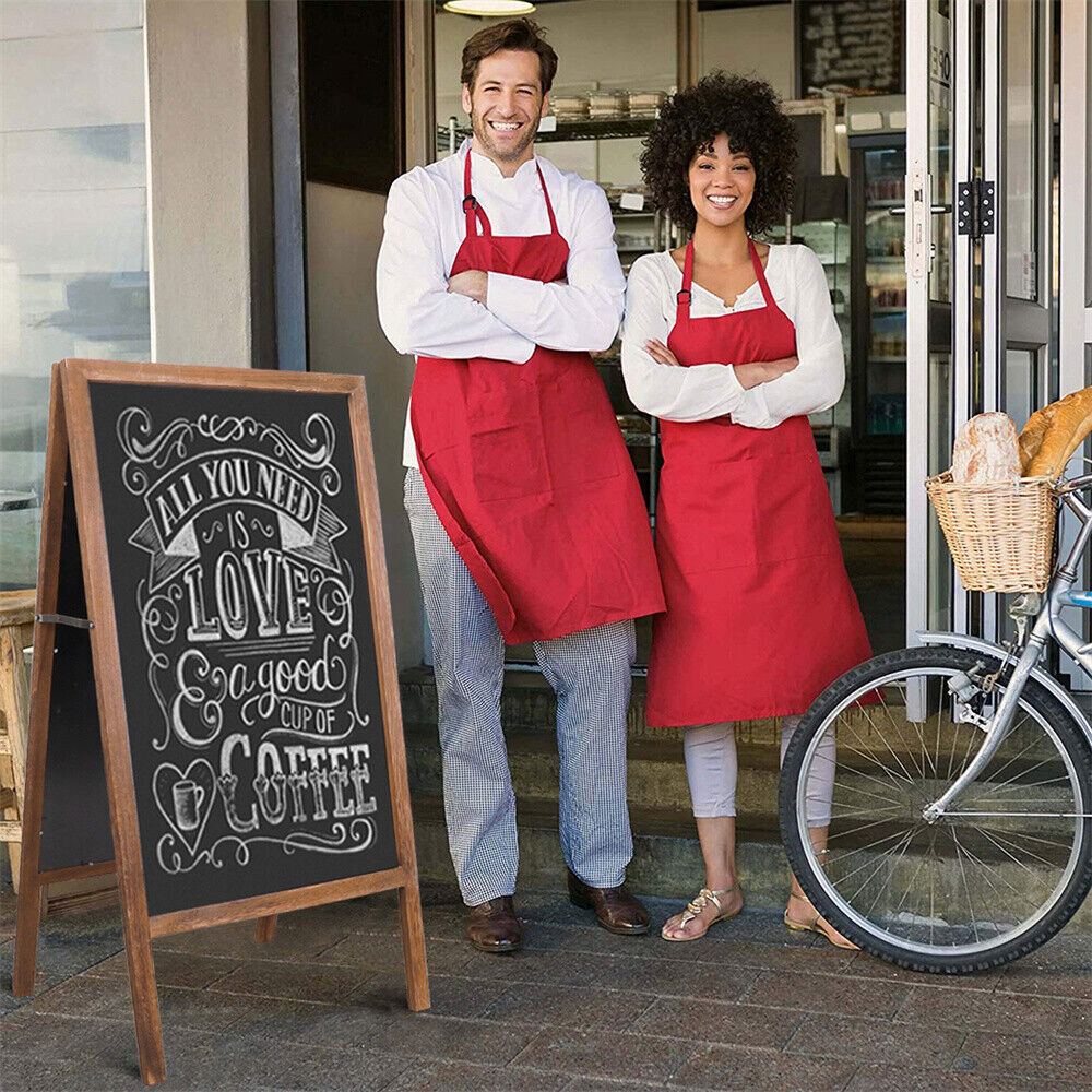Sturdy Floor Standing A-Board Frame Pavement Sign Shop Home Chalkboard Display