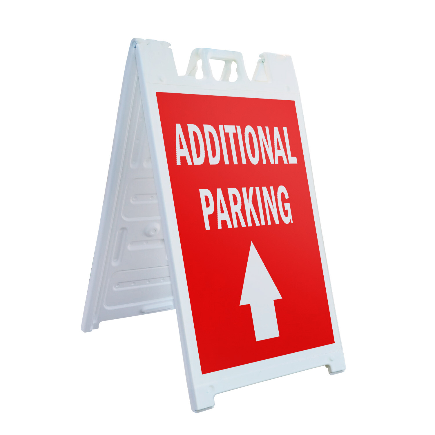 A-frame Sidewalk Additional Parking With Up Arrow 24″ x 36″ Double Sided A-Frame