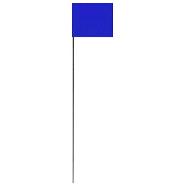 Hy-Ko Marking Flag, Blue, Vinyl, 21 in H, PK25 SF-21/ Hy-Ko SF-21/ 029069116019