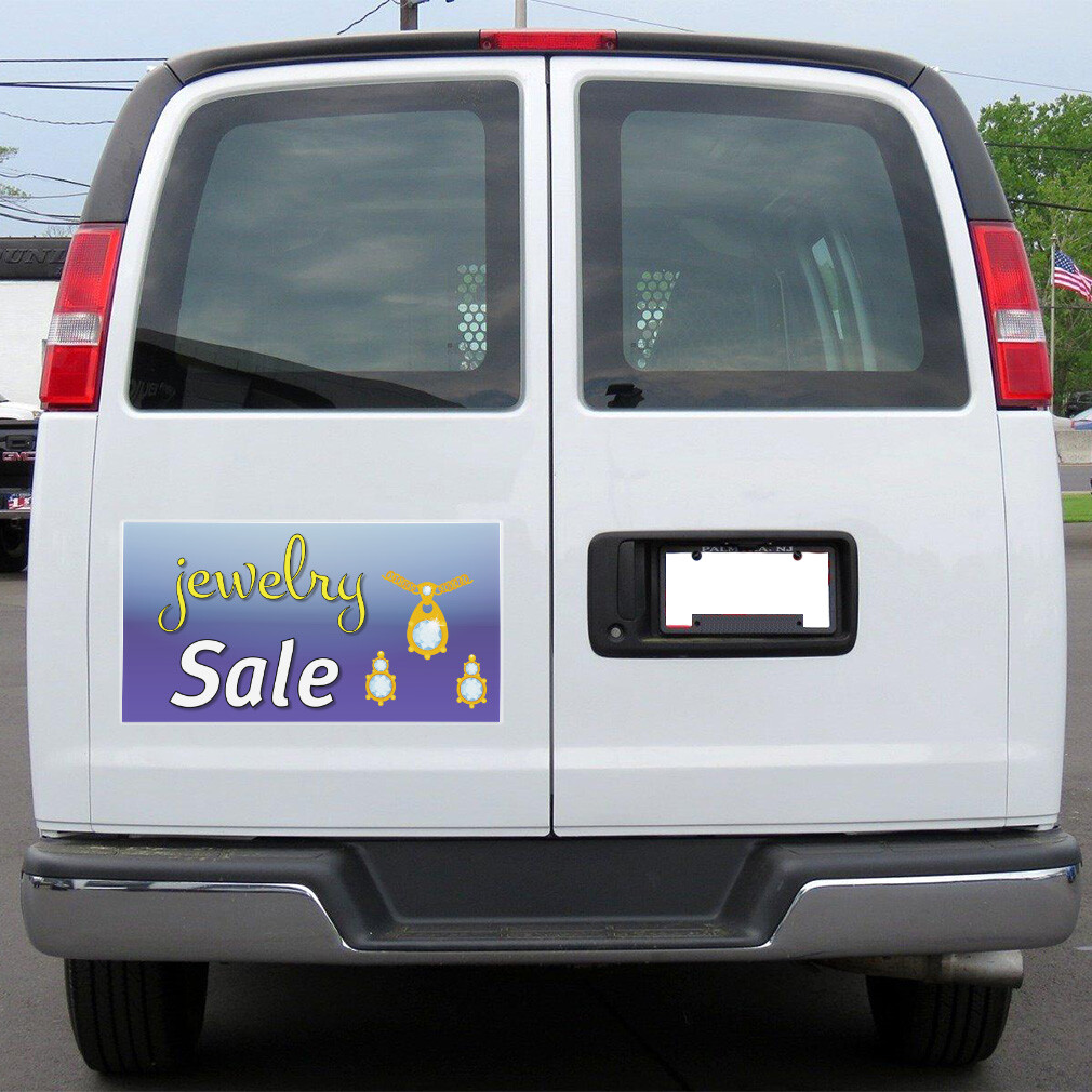 Car Magnet Set of 2 Jewelry Sale Business D Car Advertising Industrial Sign