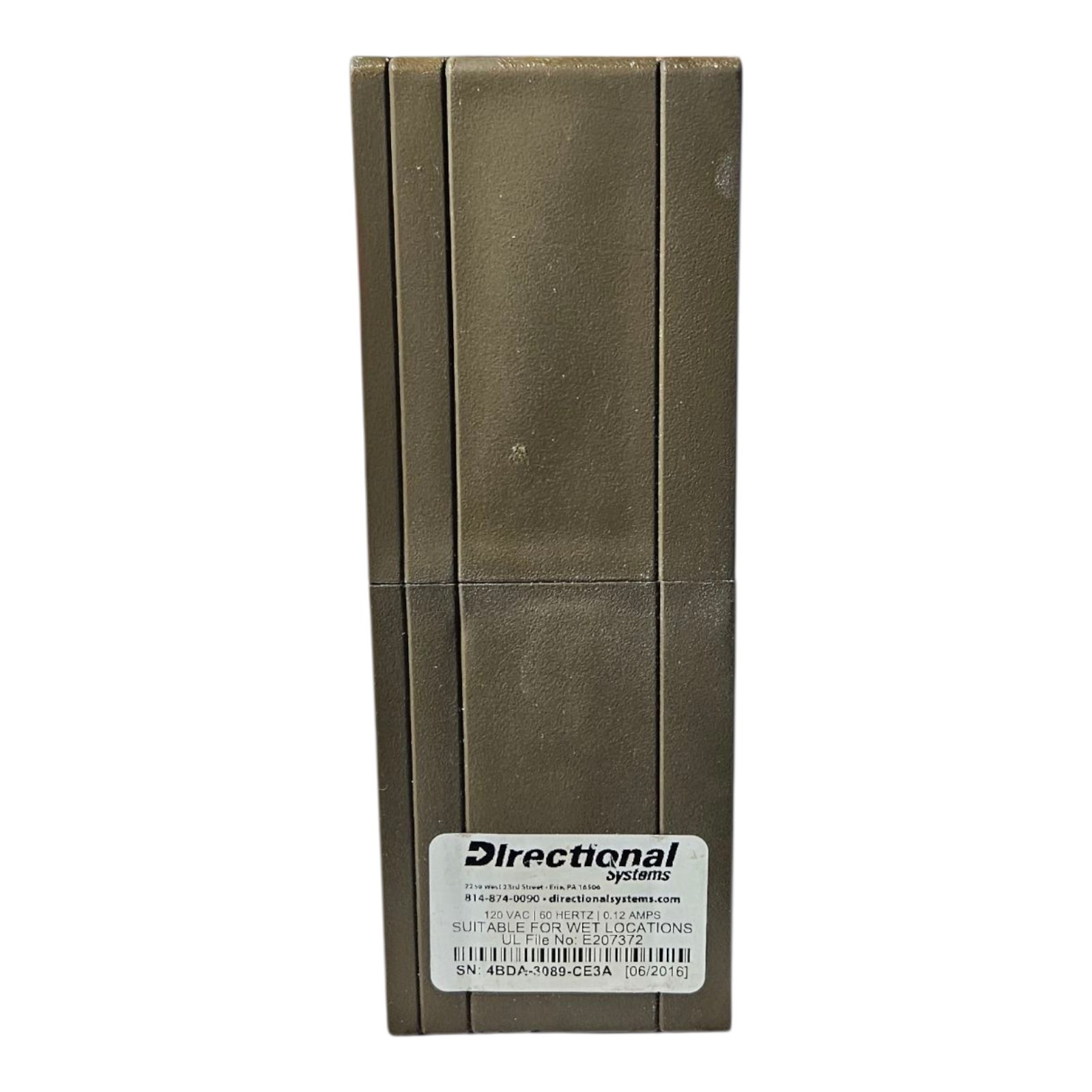 Directional Systems TCL718GR-100/120-270VAC Signal Tech 5887 Open Closed Sign