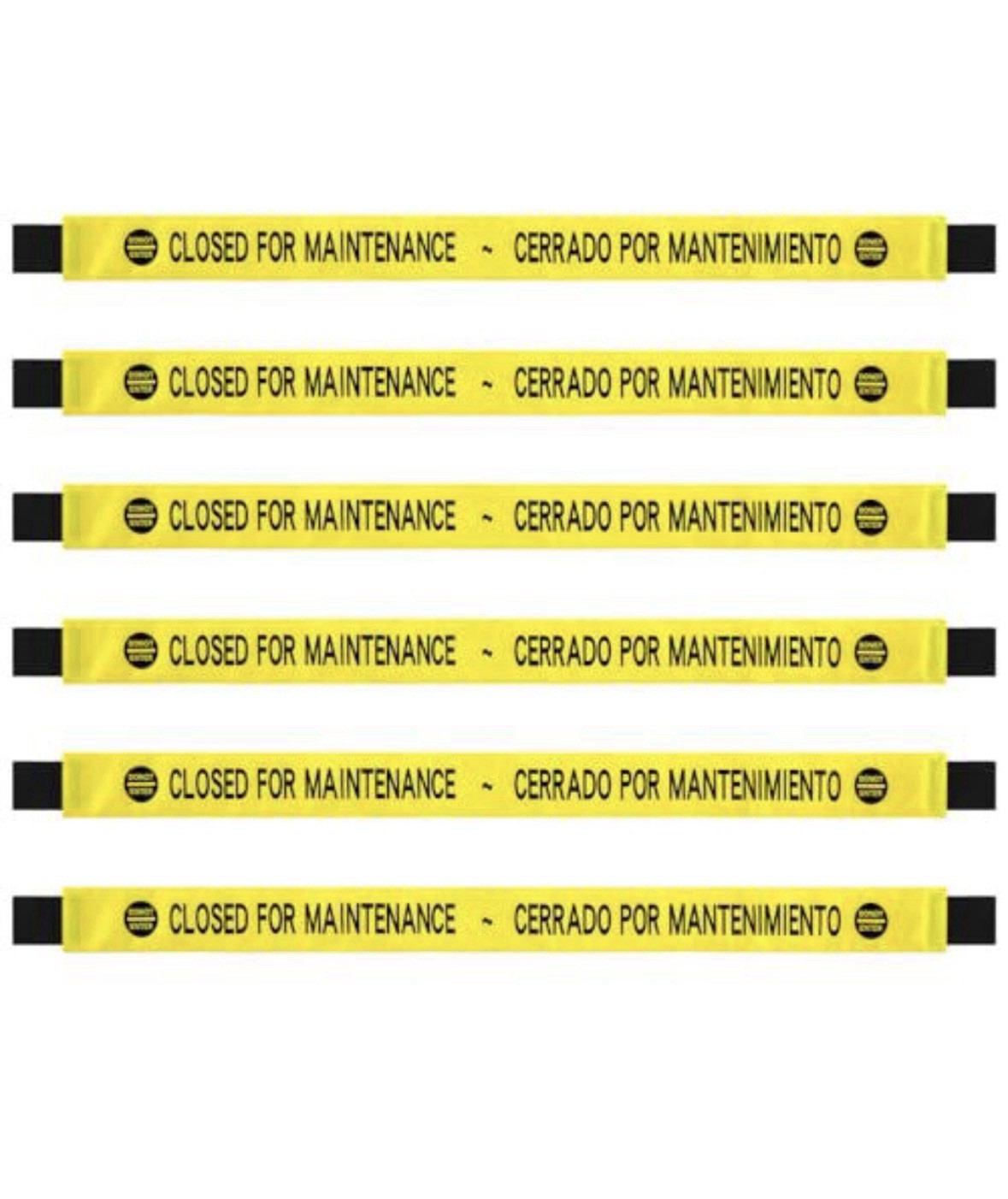 Seeloowy 6-Pack 56” Closed for Maintenance Magnetic Signs, Do Not Enter