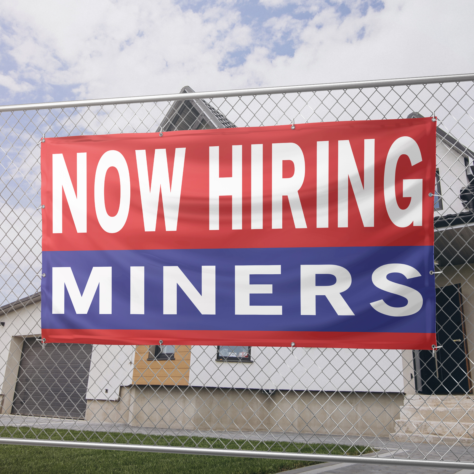 Now Hiring Miners 13 oz Heavy Duty Vinyl Banner Jobs Available Help Wanted Sign