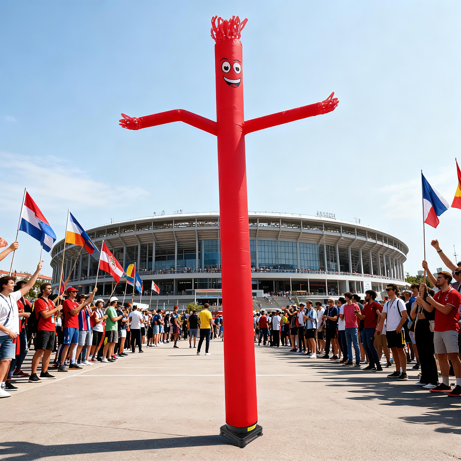 20ft Air Inflatable Tube Guy Puppet, Inflatable Dancer with Blower, Inflatable