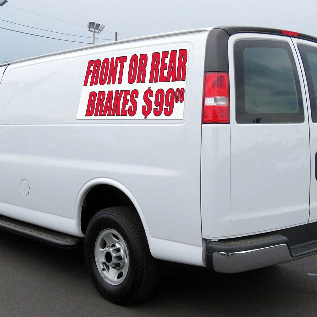 Car Magnet Set of 2 Front Or Rear Brakes $99 #2 Car Advertising Industrial Sign
