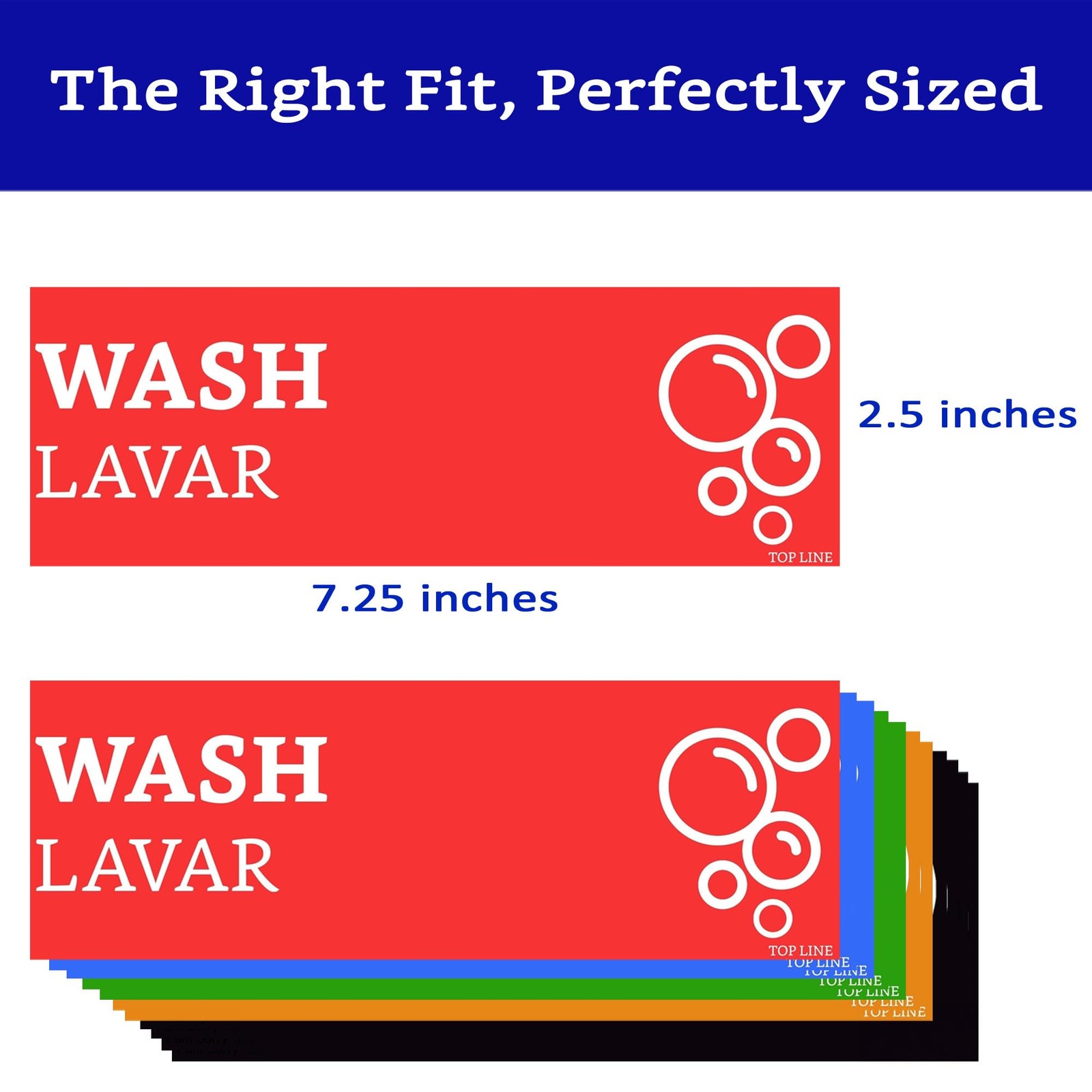 Wash Rinse Sanitize Stickers Great for Restaurants Commercial Kitchens 3 Sink
