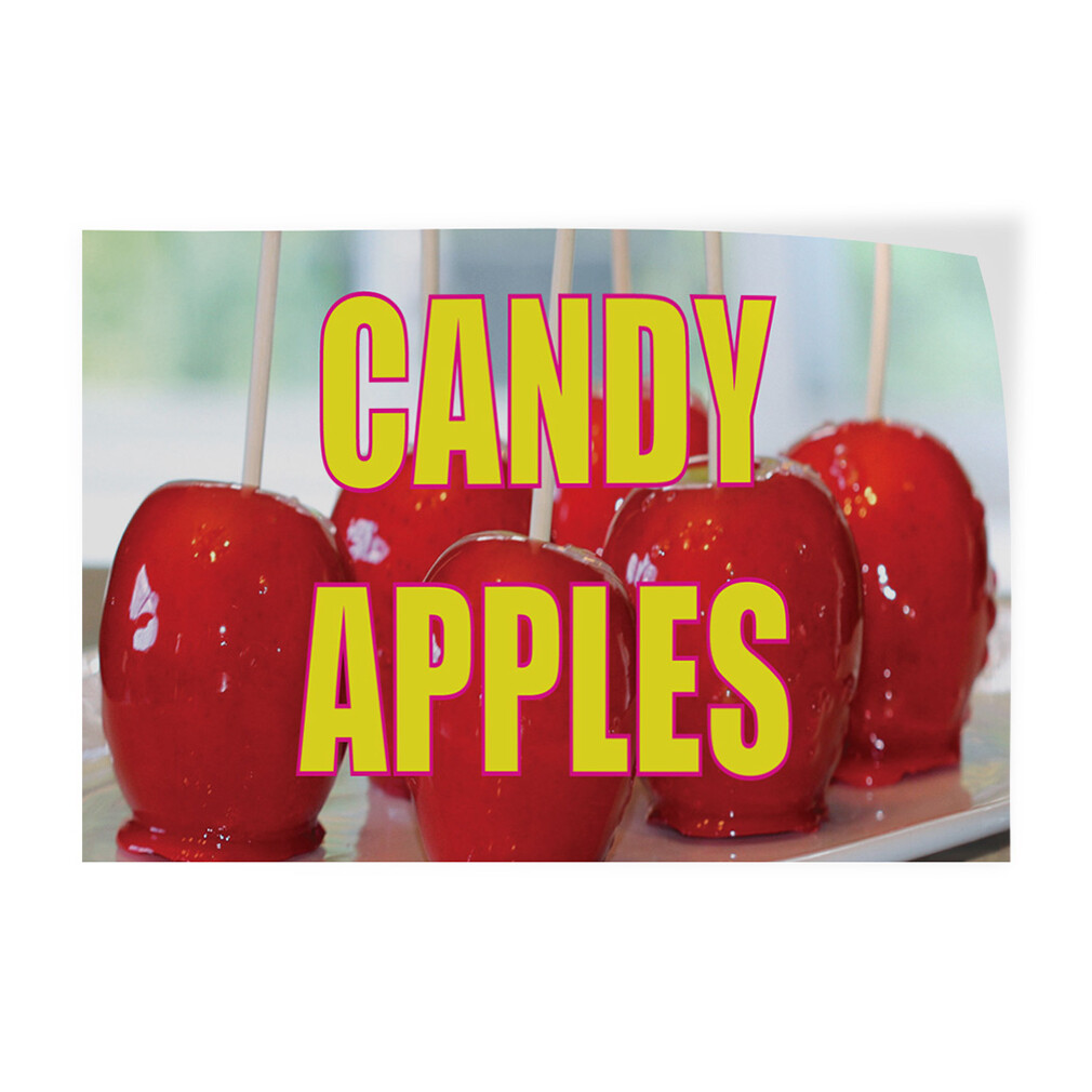 Decal Stickers Candy Apples Outdoor Advertising Printing D Store Sign Label