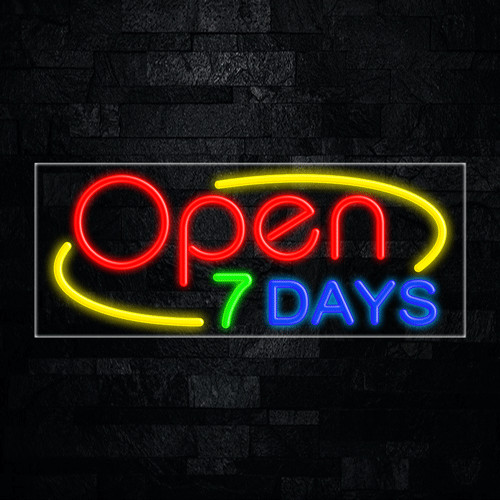 Open 7 Days LED Neon Sign 30″L x 12″H #30857