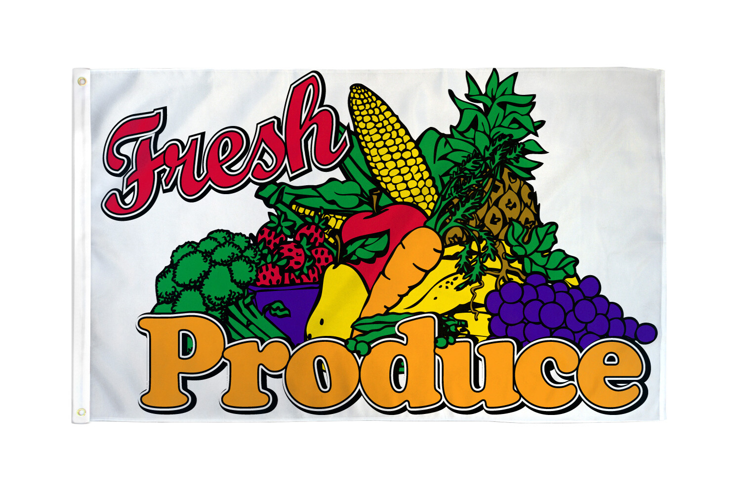 Fresh Produce Flag 3x5ft Fresh Produce Banner Sign Farmer’s Market Here