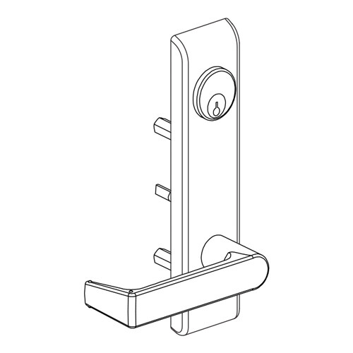 Falcon 179L RHR P13 Exit Device Trim Dark Bronze Anodized Aluminum