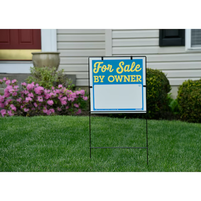 Hillman For Sale by Owner – with Frame 36-in x 18-in Plastic Sale/For sale Sign